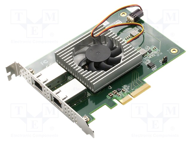 PCI Express communication card; PCI-E x4 Gen.2; RJ45 x2; 0÷60°C