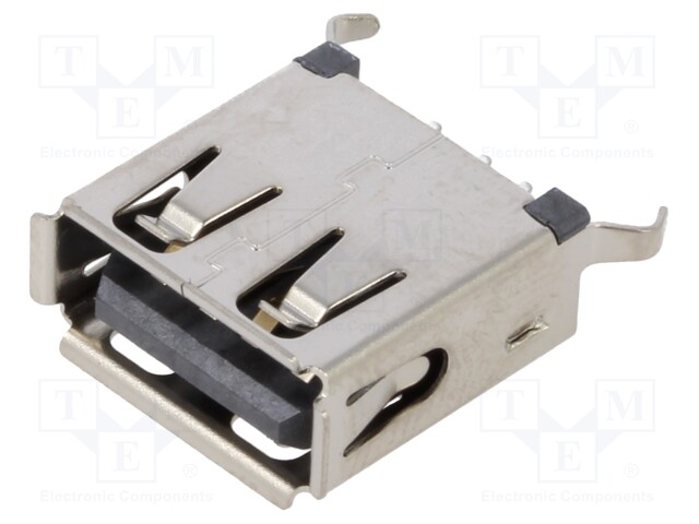 Socket; USB A; THT; PIN: 4; vertical; USB 2.0; 1.5A