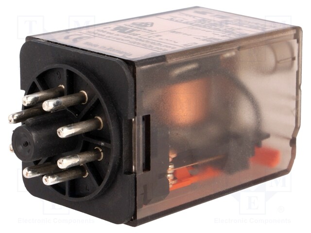 Relay: electromagnetic; DPDT; Ucoil: 24VDC; 10A/250VAC; 10A/30VDC