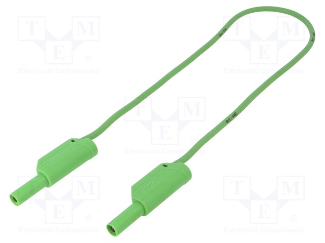 Test lead; PVC; 0.5m; green; 32A; Cond.cross sec: 2.5mm2