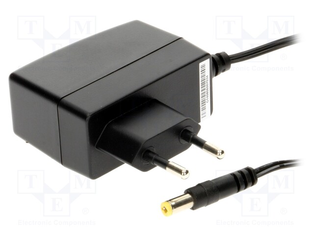 Power supply: switched-mode; 5VDC; 2A; Out: 5,5/2,1; 10W; Plug: EU