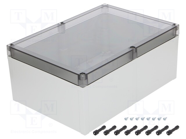 Enclosure: multipurpose; X: 255mm; Y: 360mm; Z: 152mm; MNX; grey; IK08