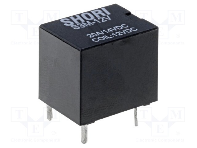 Relay: electromagnetic; SPDT; Ucoil: 12VDC; 20A/14VDC; max.14VDC