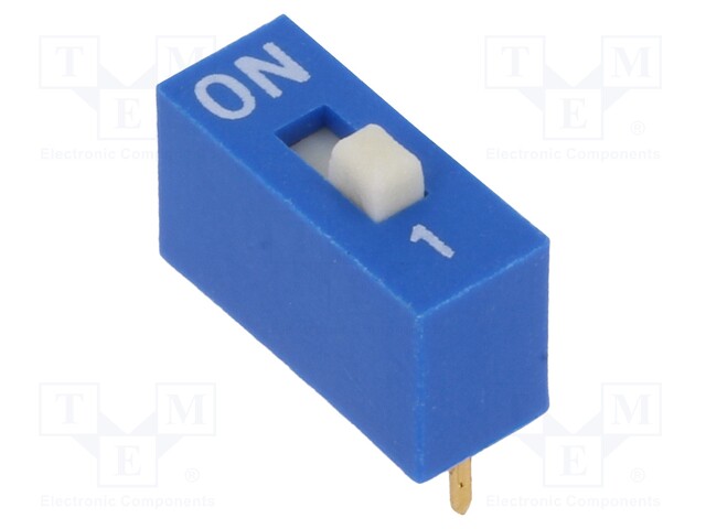 Switch: DIP-SWITCH; Poles number: 1; ON-OFF; 0.025A/24VDC; Pos: 2