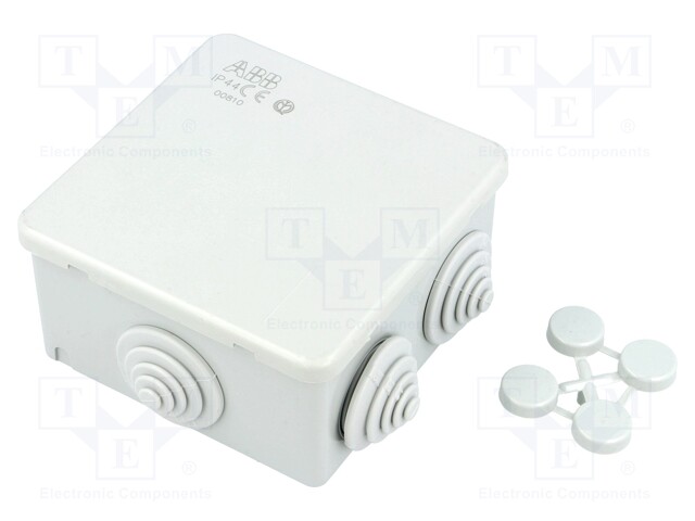 Enclosure: junction box; X: 80mm; Y: 80mm; Z: 40mm; wall mount; IP44