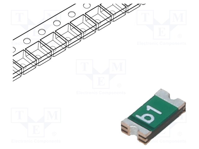 Fuse: PTC polymer; 1A; Imax: 100A; Case: 1206; 0ZCJ