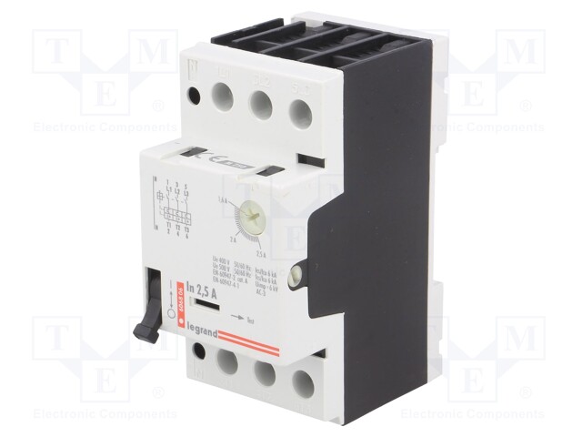 Motor breaker; 230÷690VAC; DIN; Overcurrent release: 1.6÷2.5A