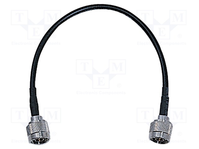 Test lead; N(P/M),RG223; Len: 0.3m; black