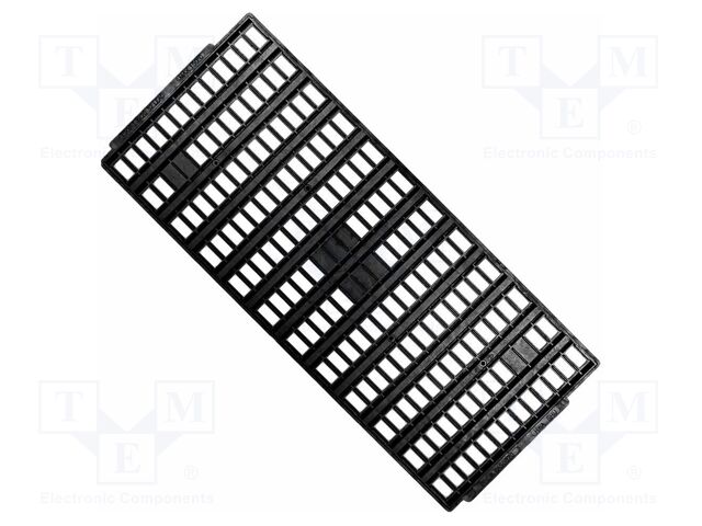 Electronic components tray; ESD; 8x20mm; black; TSOP I