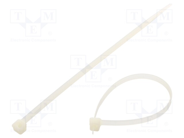 Cable tie; L: 160mm; W: 4.8mm; polyamide; 220N; natural; Ømax: 36mm