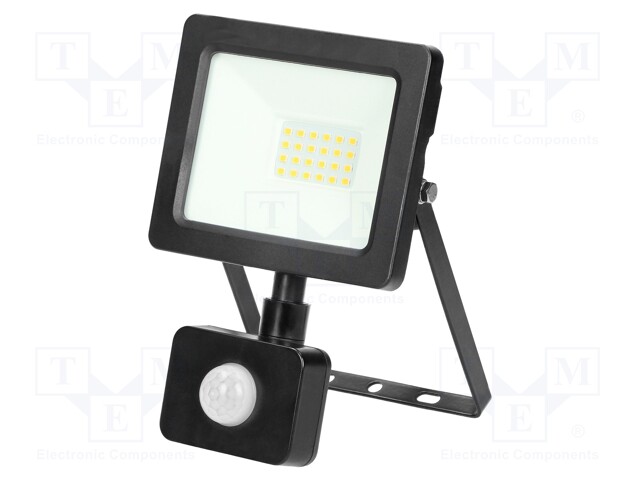 Lamp: LED flood light; 20W; 4000K; CRImin: 80; IP44; 1500lm; 230VAC