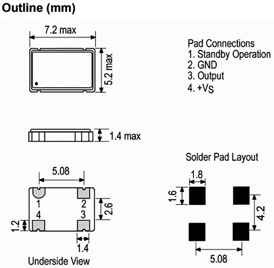 Generator: quartz; 50MHz; SMD; 2.5V; ±50ppm; -40÷85°C