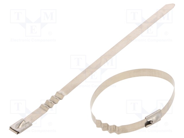 Cable tie; L: 200mm; W: 7.9mm; stainless steel AISI 304; 1112N