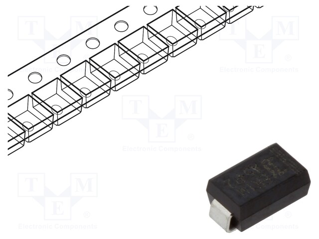 Diode: rectifying; SMD; 1kV; 1A; 75ns; SMA; Ufmax: 1.7V; Ifsm: 30A