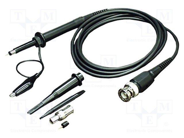 Probe: for oscilloscope; passive; 250MHz; 100: 1; 1.2kV; BNC plug