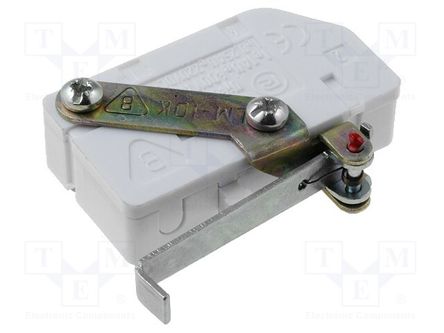 Limit switch; lever with end bended out by 90°; SPDT; 16A; IP40