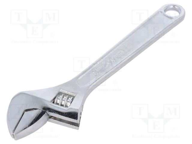 Wrench; adjustable; 200mm; Max jaw capacity: 25mm