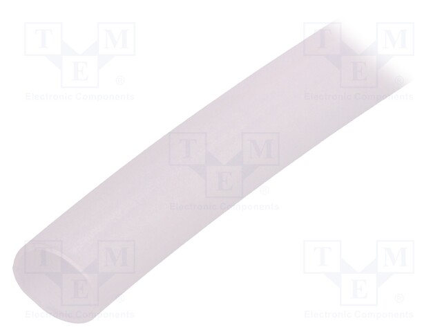 Insulating tube; Mat: silicone; transparent; -50÷200°C; Øint: 8mm