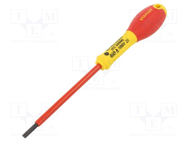 Screwdriver; slot; insulated; SL 4mm; Series: FATMAX®; 100mm; 1kVAC