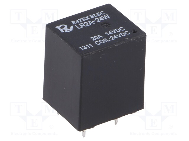 Relay: electromagnetic; SPST-NO; Ucoil: 24VDC; 10A/14VDC; toff: 3ms