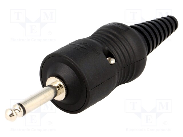 Plug; Jack 6,3mm; mono; straight; Series: Jumbo; 15mm
