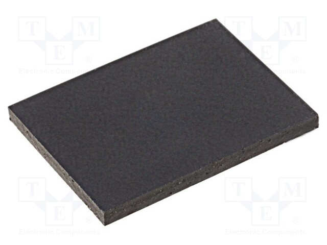 Self-adhesive foot; H: 1.5mm; black; rubber; W: 20mm; L: 15mm