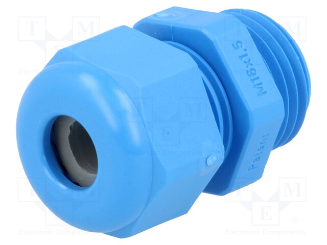 Cable gland; M16; IP68; Mat: polyamide; blue; UL94V-0