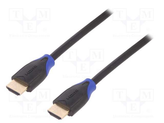 Cable; HDMI 2.0; HDMI plug,both sides; 3m