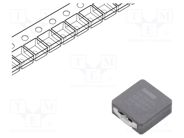 Inductor: wire; SMD; 15uH; 9.5A; 37mΩ; ±20%; 10.7x10x4mm; -40÷150°C