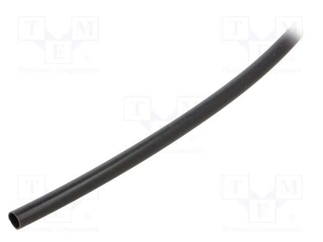 Insulating tube; PVC; black; -20÷125°C; Øint: 4mm; L: 500m; UL94V-0