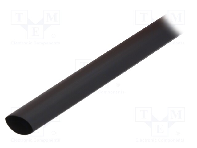 Heat shrink sleeve; glueless; 2: 1; 12.7mm; L: 1m; black