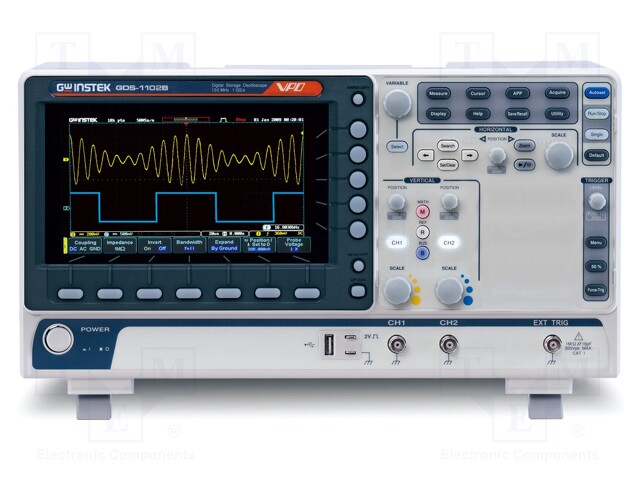 Oscilloscope: digital; Band: ≤100MHz; Channels: 2; 10Mpts; 1Gsps