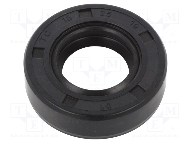 Oil seal; NBR; D: 10mm; -40÷100°C; Shore hardness: 70; Øhole: 35mm