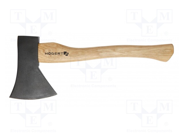 Axe; hardened steel; 400mm; 1kg; wood (hikory)