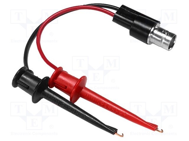 Test lead; PVC; 140mm; red and black; 60VDC; Imp: 50Ω