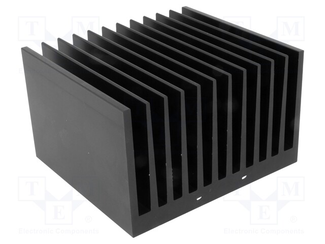 Heatsink: extruded; grilled; black; L: 100mm; W: 112mm; H: 67.5mm