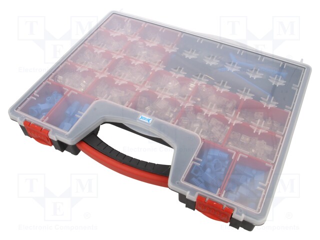 Kit: designed for terminal crimping; box