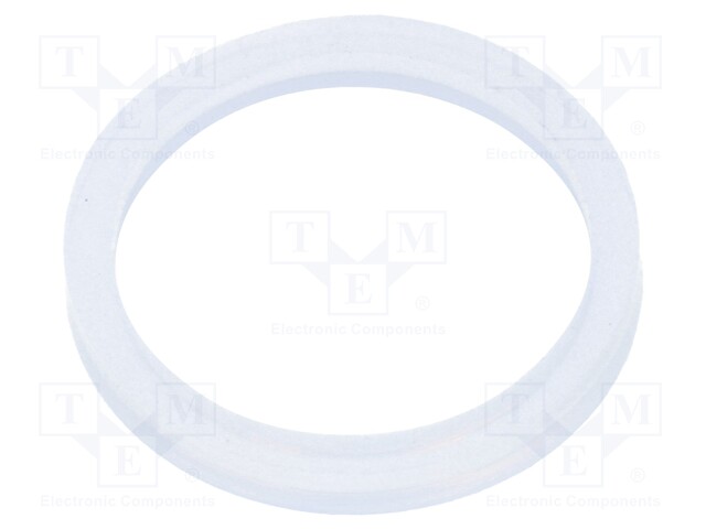 Gasket; polyetylene; D: 2mm; Øint: 16mm; Øout: 20mm; M16; -30÷70°C