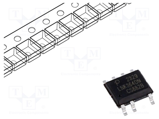 IC: PMIC; AC/DC switcher,SMPS controller; Uin: 85÷265V; SO-8C