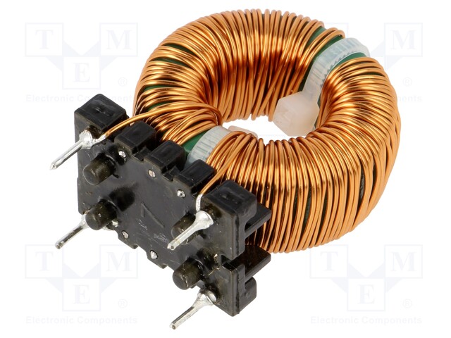 Inductor: wire; THT; 22mH; 3.3A; 100mΩ; 230VAC; 20x15mm; -20÷+50%