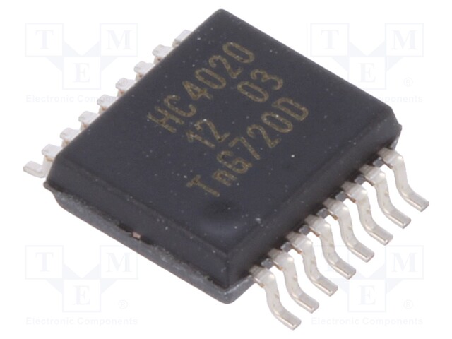 IC: digital; 14bit,binary counter; Series: HC; SMD; SSOP16