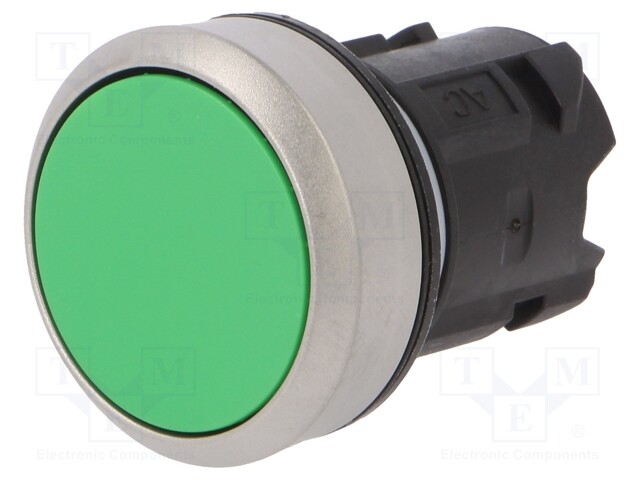 Switch: push-button; Stabl.pos: 2; 22mm; green; Pos: 2; Ø22mm