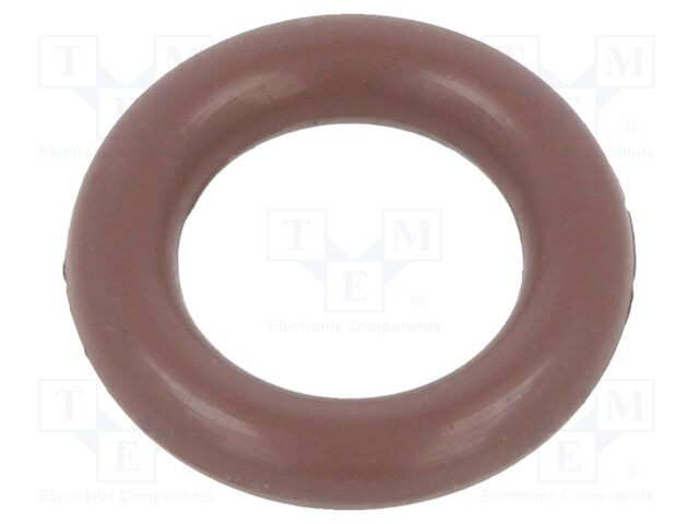 O-ring gasket; FPM; D: 2mm; Øint: 6mm; brown; -20÷200°C