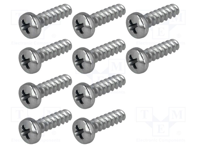 Spare part: screw; In the set: 10 pieces; 2.9x9.5mm