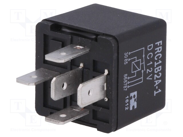 Relay: electromagnetic; SPST-NO; Ucoil: 12VDC; 40A; automotive; 90Ω