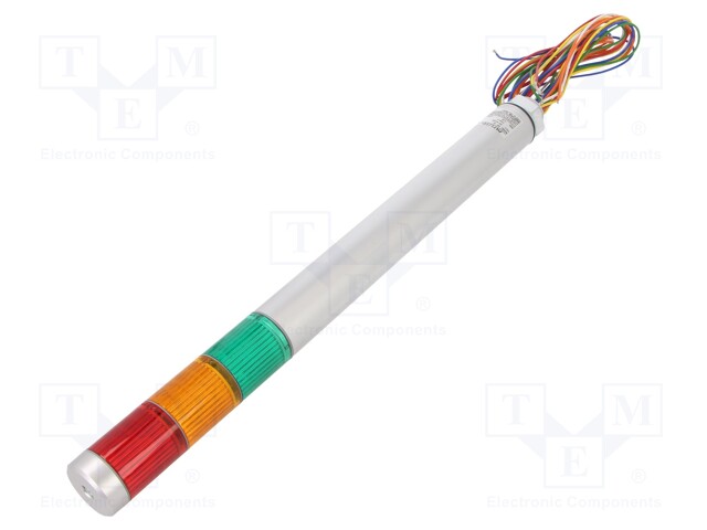 Signaller: signalling column; LED; red/amber/green; 24VDC; IP65