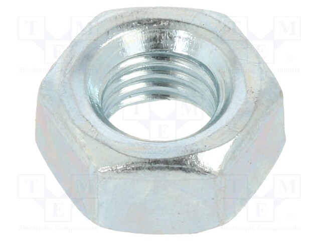 Nut; hexagonal; 1/4"-28; steel; Plating: zinc; 9.5mm