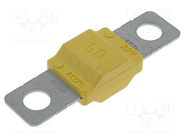 Fuse: fuse; 60A; 32V; automotive; 40mm; MIDIVAL; Mounting: M5 screw