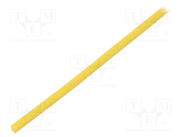 Insulating tube; yellow; -20÷155°C; Øint: 1.5mm; L: 200m