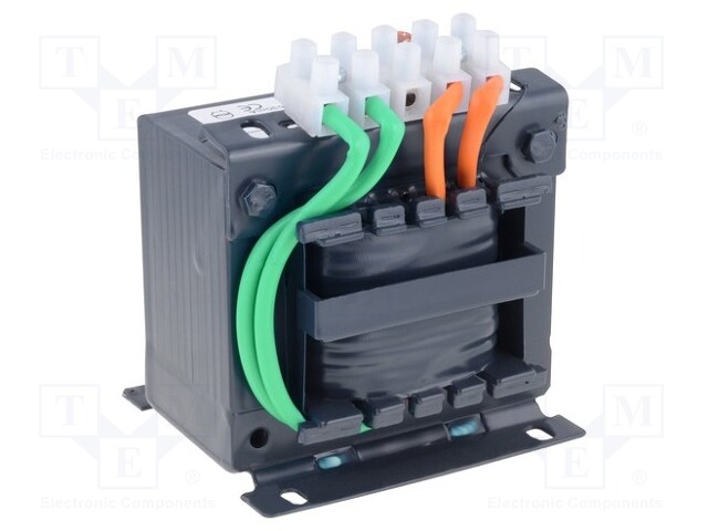 Transformer: mains; 100VA; 400VAC; 12V; Leads: terminal block; IP00